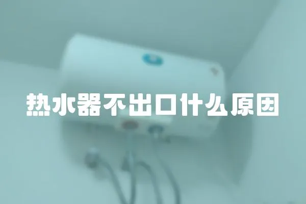 熱水器不出口什么原因