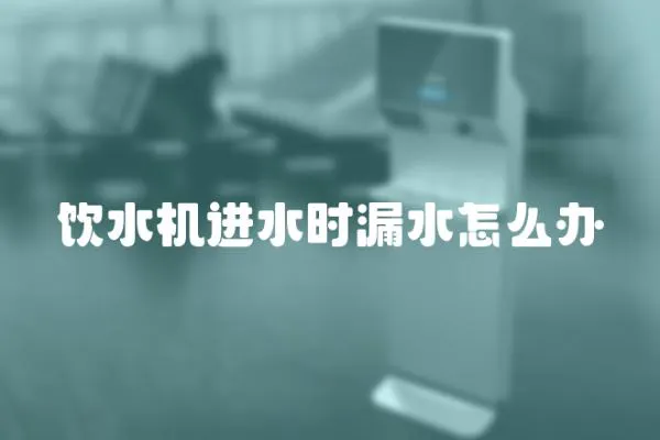 飲水機(jī)進(jìn)水時(shí)漏水怎么辦