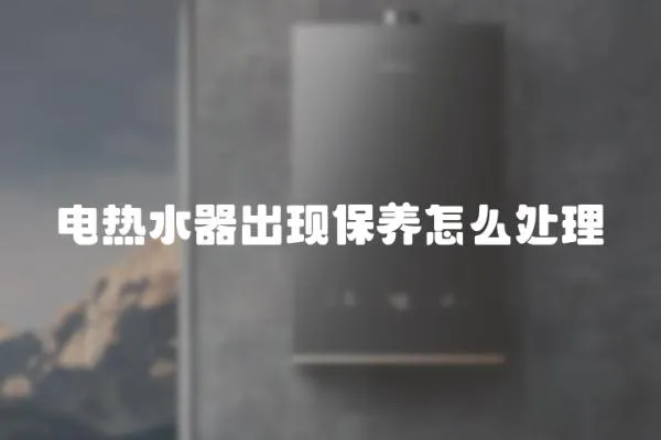 電熱水器出現保養怎么處理