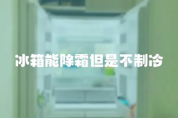 冰箱能除霜但是不制冷