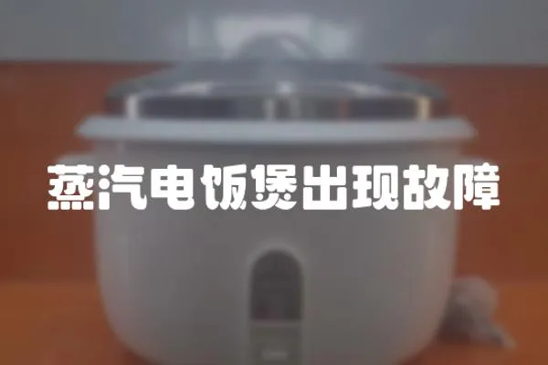 蒸汽電飯煲出現(xiàn)故障