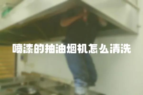 噴漆的抽油煙機怎么清洗