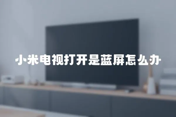 小米電視打開是藍屏怎么辦