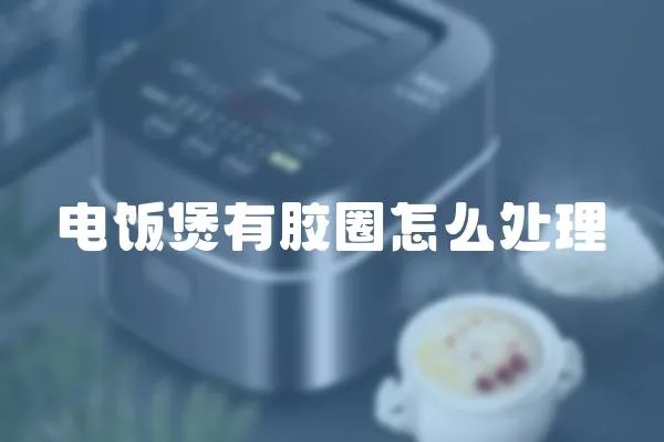 電飯煲有膠圈怎么處理