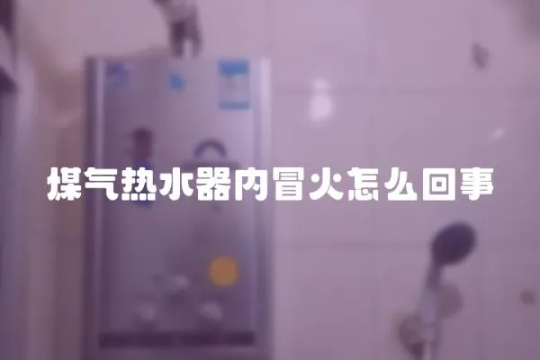 煤氣熱水器內冒火怎么回事