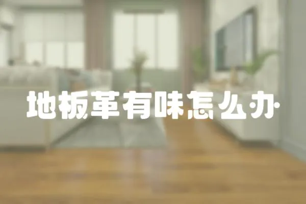 地板革有味怎么辦