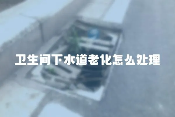 衛生間下水道老化怎么處理