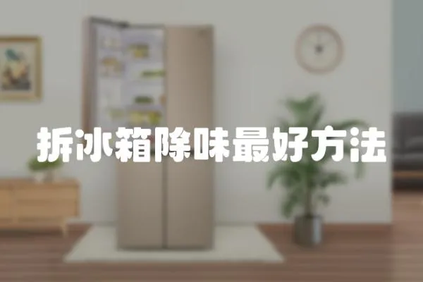 拆冰箱除味最好方法