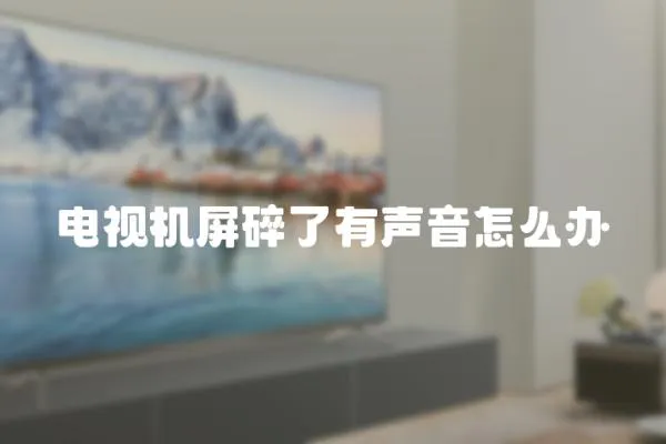 電視機屏碎了有聲音怎么辦