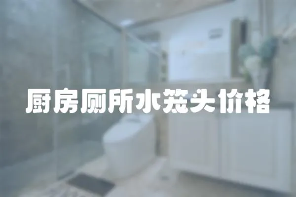 廚房廁所水籠頭價格