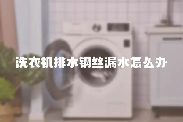 洗衣機排水鋼絲漏水怎么辦