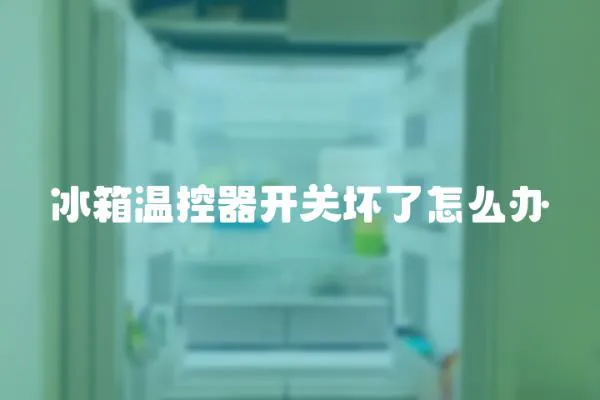 冰箱溫控器開關(guān)壞了怎么辦