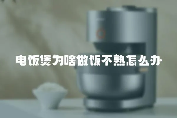 電飯煲為啥做飯不熟怎么辦