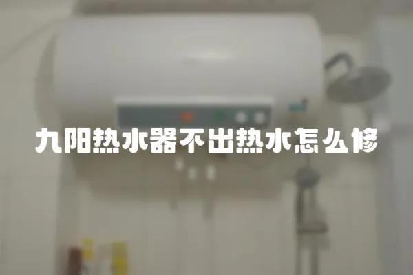 九陽熱水器不出熱水怎么修