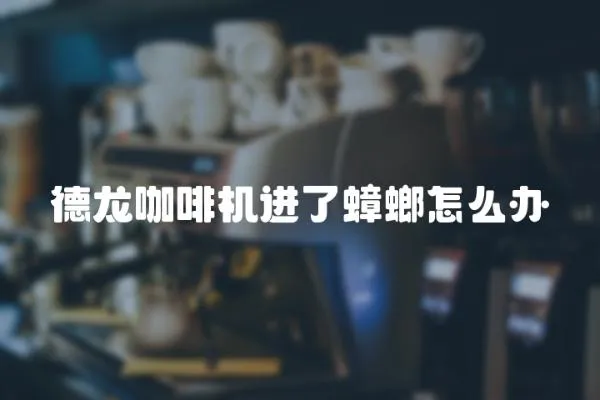 德龍咖啡機進了蟑螂怎么辦