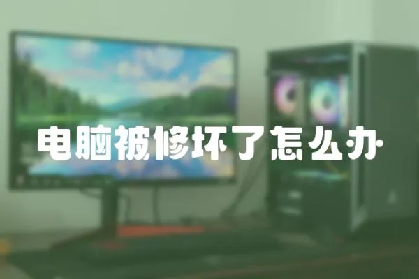 電腦被修壞了怎么辦