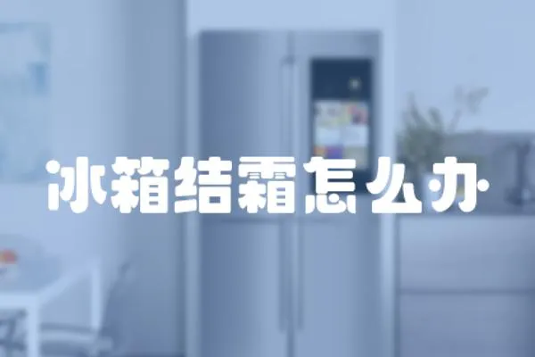 冰箱結霜怎么辦