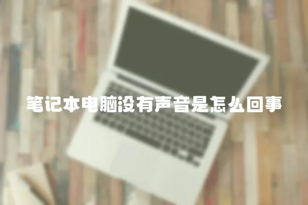 筆記本電腦沒有聲音是怎么回事