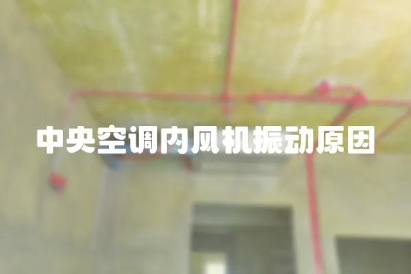 中央空調(diào)內(nèi)風(fēng)機(jī)振動(dòng)原因