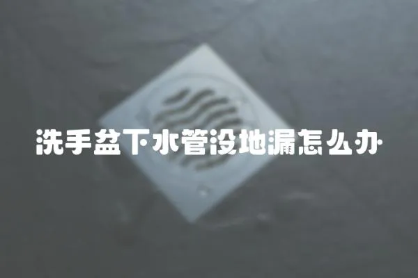 洗手盆下水管沒地漏怎么辦