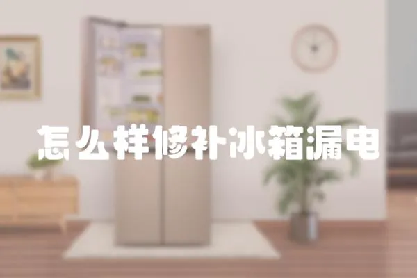 怎么樣修補冰箱漏電
