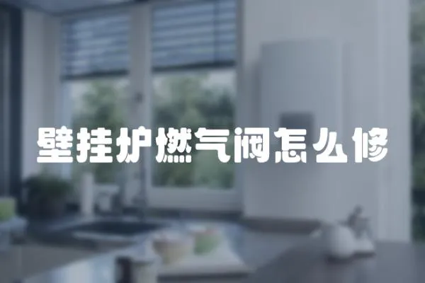 壁掛爐燃?xì)忾y怎么修