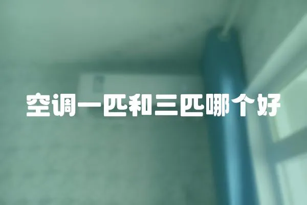 空調(diào)一匹和三匹哪個好