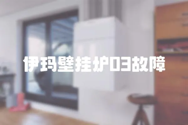 伊瑪壁掛爐03故障
