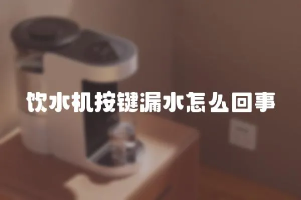 飲水機按鍵漏水怎么回事