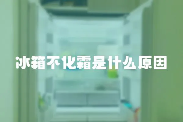 冰箱不化霜是什么原因