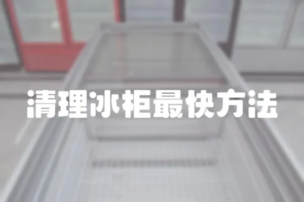 清理冰柜最快方法