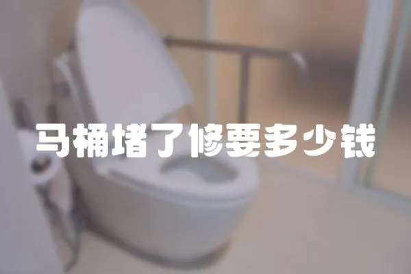 馬桶堵了修要多少錢
