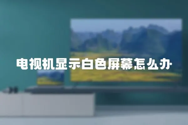 電視機顯示白色屏幕怎么辦