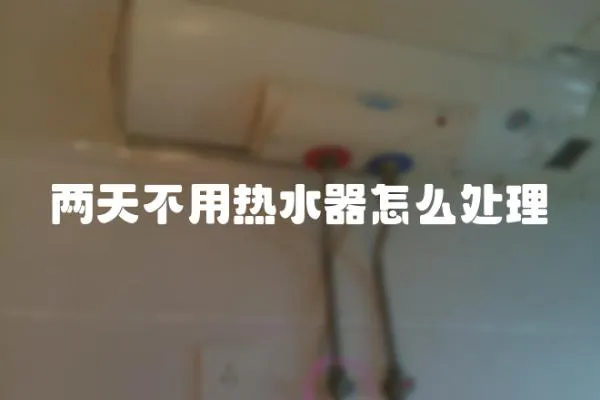 兩天不用熱水器怎么處理