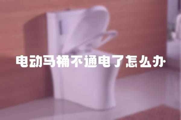 電動馬桶不通電了怎么辦