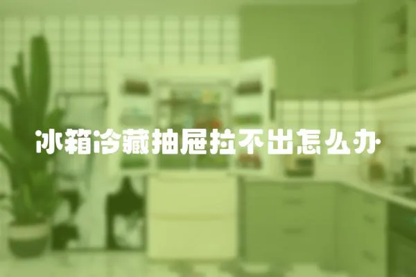 冰箱冷藏抽屜拉不出怎么辦