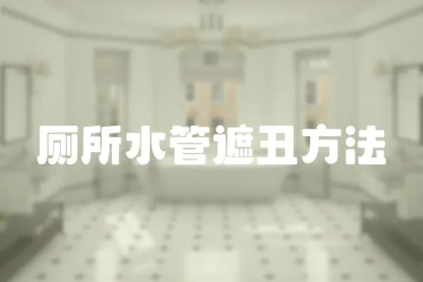 廁所水管遮丑方法