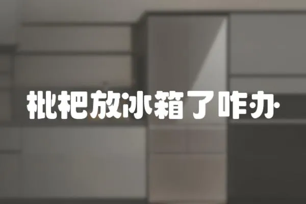 枇杷放冰箱了咋辦