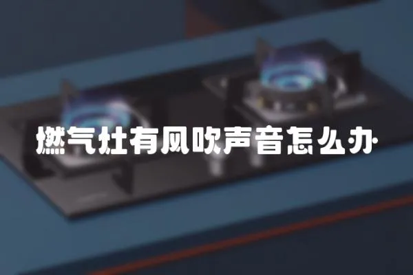 燃氣灶有風吹聲音怎么辦