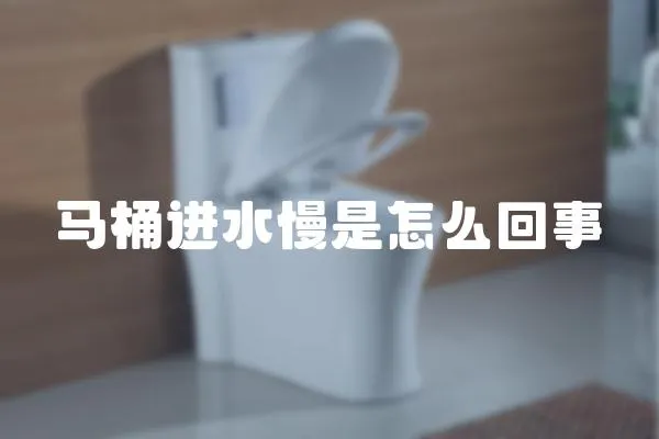 馬桶進水慢是怎么回事