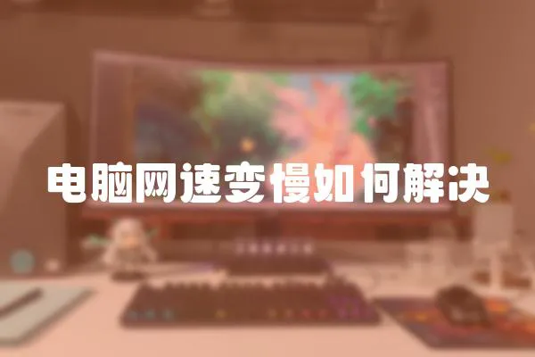 電腦網(wǎng)速變慢如何解決