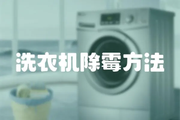 洗衣機除霉方法