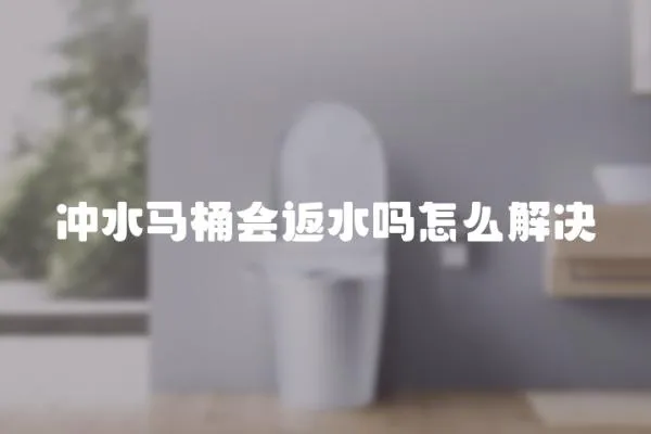 沖水馬桶會(huì)返水嗎怎么解決