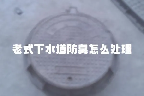 老式下水道防臭怎么處理