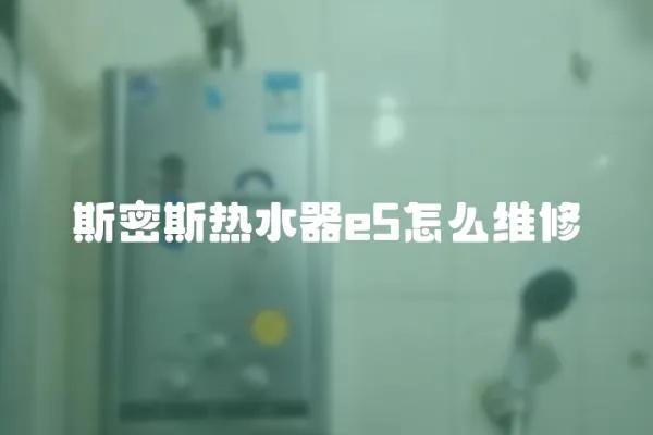 斯密斯熱水器e5怎么維修