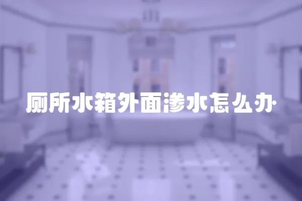 廁所水箱外面滲水怎么辦