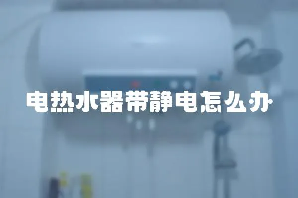 電熱水器帶靜電怎么辦
