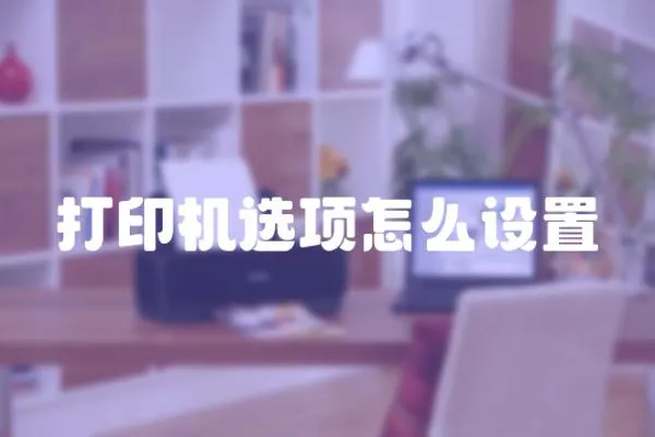 打印機選項怎么設(shè)置