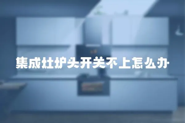 集成灶爐頭開關不上怎么辦