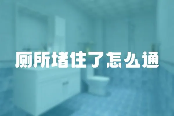 廁所堵住了怎么通